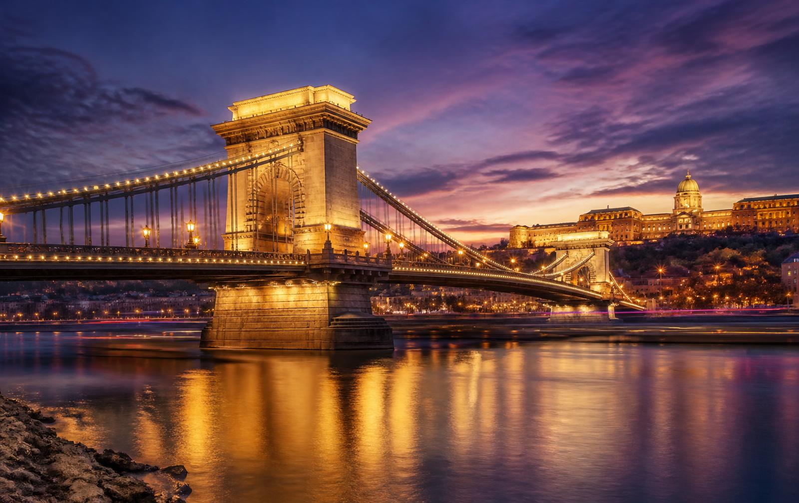 Chain Bridge lights