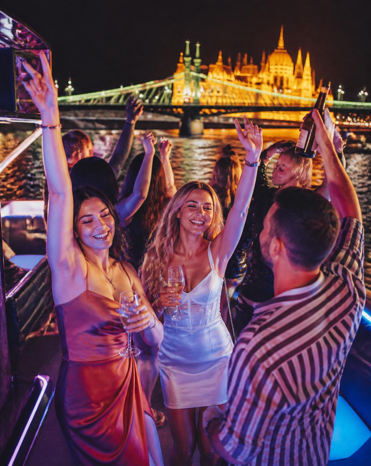 Friends dancing